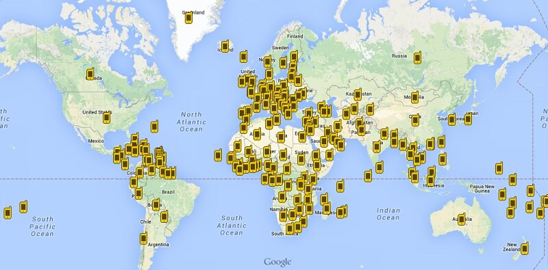 network coverage for sms services