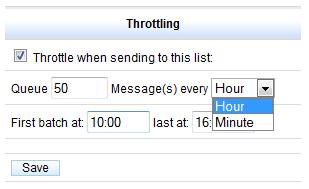 throttling messages